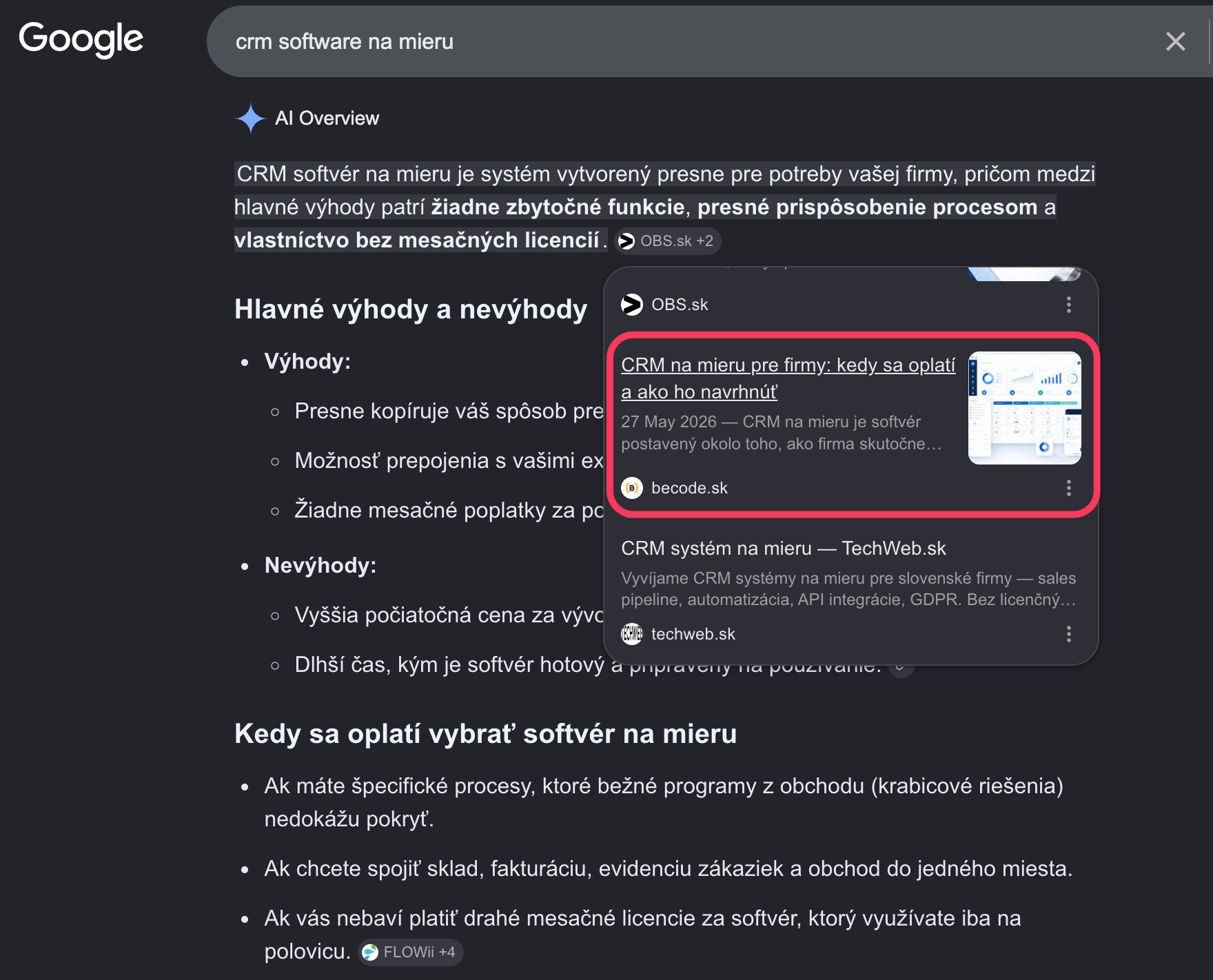 AI Overview: Custom CRM software